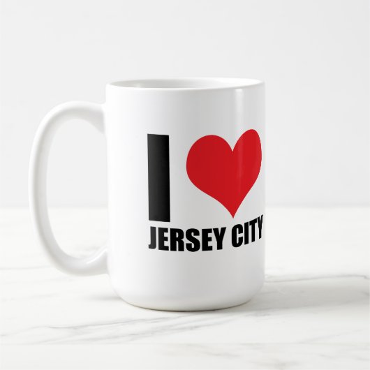 I Liebe Jersey City Kaffeetasse (Links)