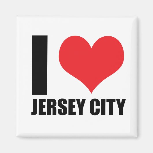 I Liebe Jersey City Magnet (Vorne)