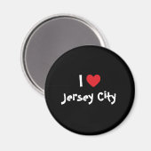 I Liebe Jersey City Magnet (Vorderseite/Rückseite)