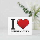 I LIEBE JERSEY CITY, NJ - NEW JERSEY POSTKARTE (Stehend Vorderseite)