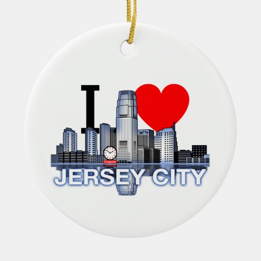 I Liebe Jersey City Ornament (Vorne)