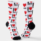 I Liebe Jersey City Socken (Gewinkelt)