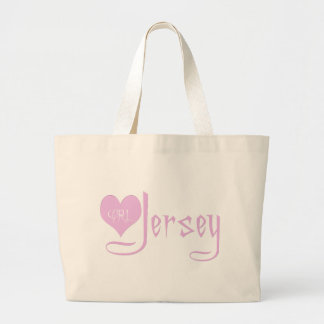 I Liebe-Jersey-Mädchen Jumbo Stoffbeutel