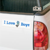 I Liebe Jerseyjungen Autoaufkleber (Auf Lkw)