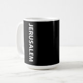 I Liebe Jerusalem Israel Kaffeetasse (Vorderseite Links)