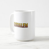I Liebe Jerusalem Israel Kaffeetasse (Vorderseite Links)
