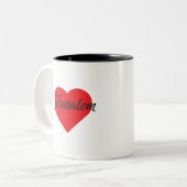 I Liebe Jerusalem Zweifarbige Tasse (Vorderseite Links)