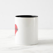 I Liebe Jerusalem Zweifarbige Tasse (Mittel)