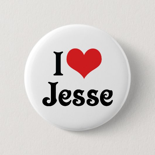 I Liebe Jesse Button (Vorderseite)