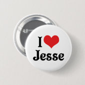 I Liebe Jesse Button (Vorne & Hinten)