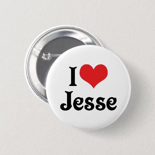 I Liebe Jesse Button (Vorne & Hinten)