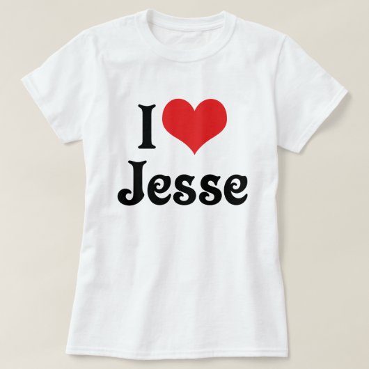 I Liebe Jesse T-Shirt (Design vorne)
