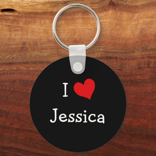 I Liebe Jessica Schlüsselanhänger (Vorderseite)