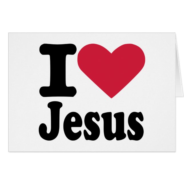 I Liebe Jesus (Vorderseite (Horizontal))