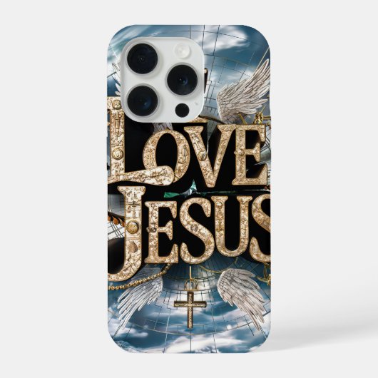 I Liebe Jesus #4 Case-Mate iPhone Case Hülle (Rückseite)