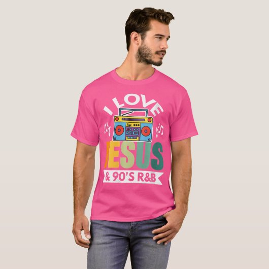 I Liebe Jesus 90's Rb T-Shirt (Vorne ganz)
