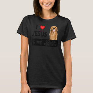 I Liebe Jesus and my Golden Retriever Dog Mama Vat T-Shirt