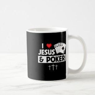 I Liebe Jesus and Poker Cards Royal Flush Casino G Kaffeetasse