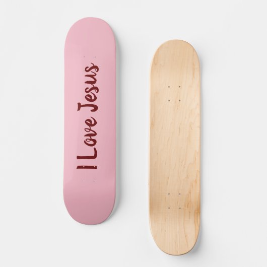I Liebe Jesus Athletic Skateboard (Vorderseite)