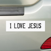 I LIEBE JESUS AUTOAUFKLEBER (Auf Auto)
