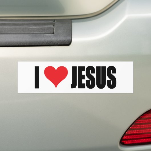 I Liebe Jesus Autoaufkleber (Auf Auto)