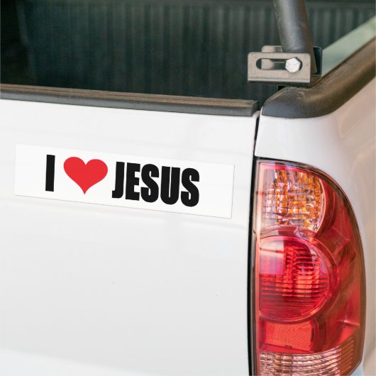 I Liebe Jesus Autoaufkleber (Auf Lkw)