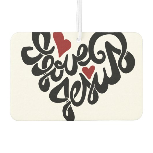 I Liebe Jesus Autolufterfrischer (Rückseite)