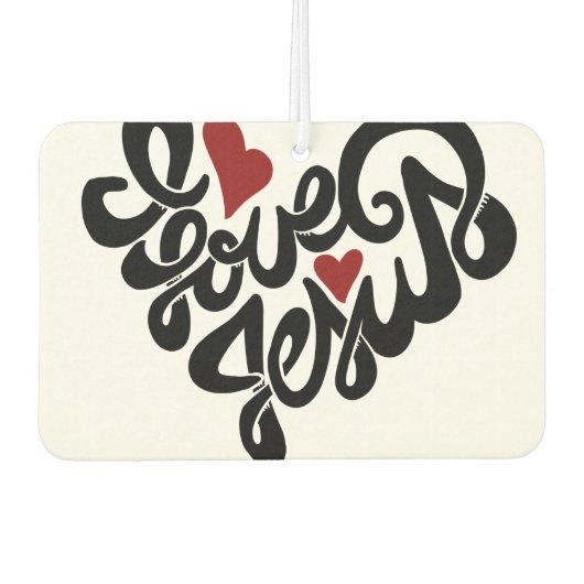 I Liebe Jesus Autolufterfrischer (Vorderseite)