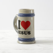 I LIEBE JESUS BIERGLAS (Vorderseite Links)