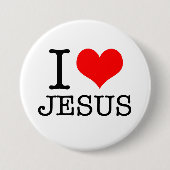 I Liebe Jesus Button (Vorderseite)