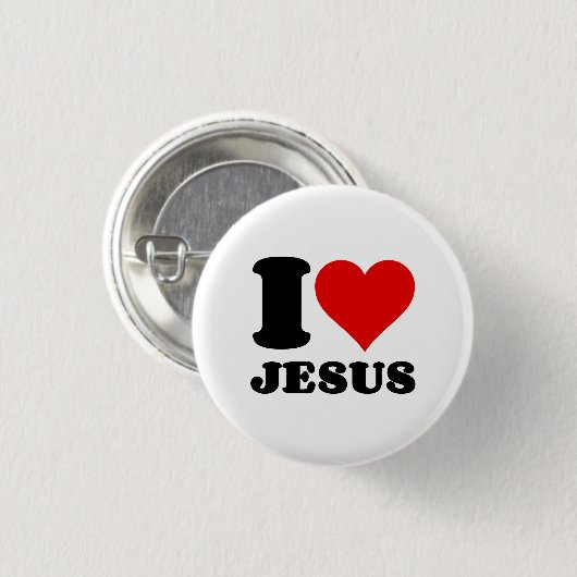i Liebe jesus Button (Vorne & Hinten)