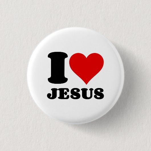 i Liebe jesus Button (Vorderseite)