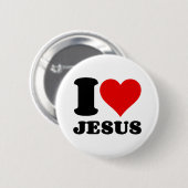 i Liebe jesus Button (Vorne & Hinten)