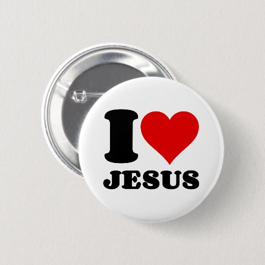 i Liebe jesus Button (Vorne & Hinten)