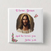 I Liebe Jesus Button (Vorderseite)