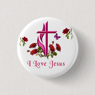 I Liebe Jesus Button