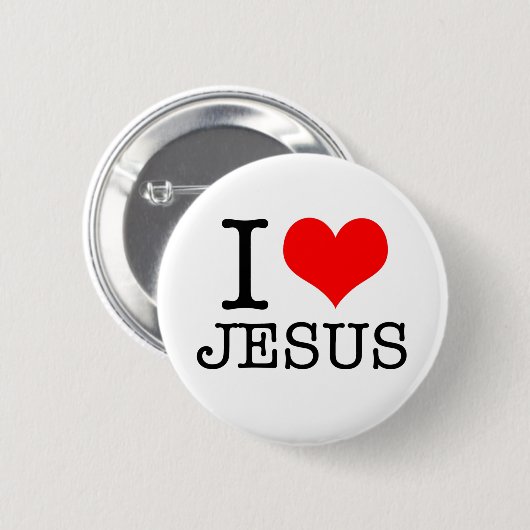I Liebe Jesus Button (Vorne & Hinten)