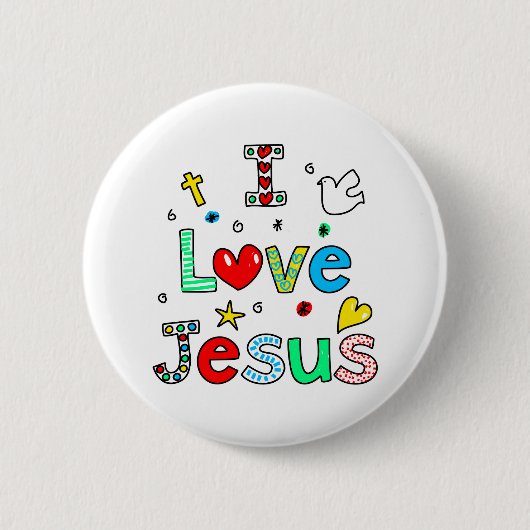 I Liebe Jesus Button (Vorderseite)