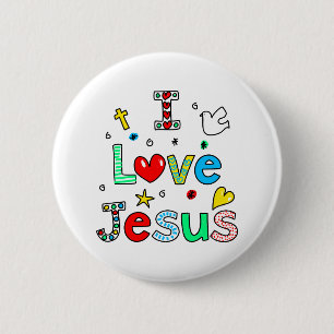 I Liebe Jesus Button