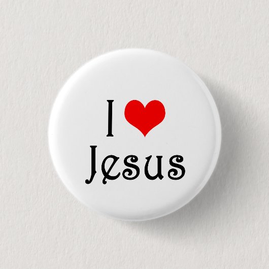 I Liebe Jesus Button (Vorderseite)