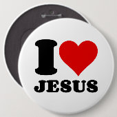 I LIEBE JESUS BUTTON (Vorne & Hinten)