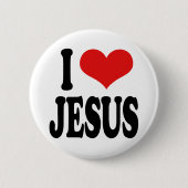 I Liebe Jesus Button (Vorderseite)