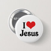 I Liebe Jesus Button (Vorne & Hinten)
