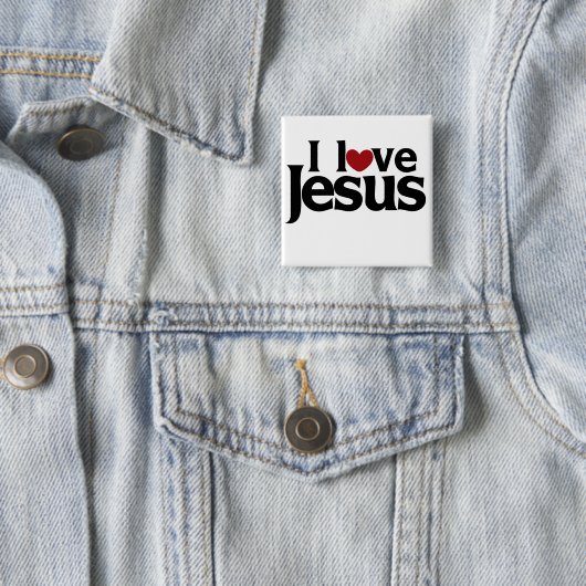 I Liebe Jesus Button (Beispiel)