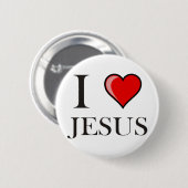I Liebe Jesus Button (Vorne & Hinten)