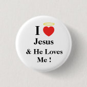 I Liebe Jesus Button (Vorderseite)