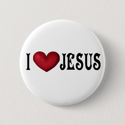 I Liebe Jesus Button (Vorderseite)