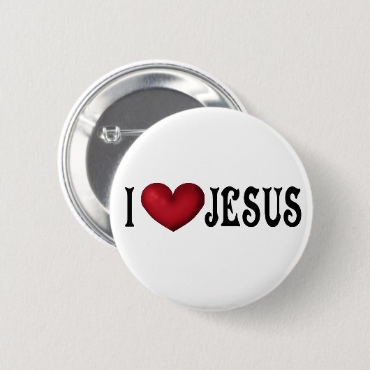 I Liebe Jesus Button (Vorne & Hinten)
