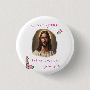 I Liebe Jesus Button