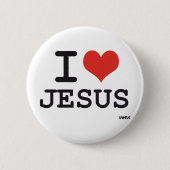 I Liebe Jesus Button (Vorderseite)